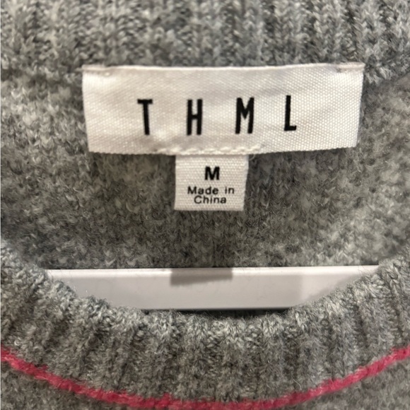 THML Gray Knit with Pink Detail - Picture 2 of 4